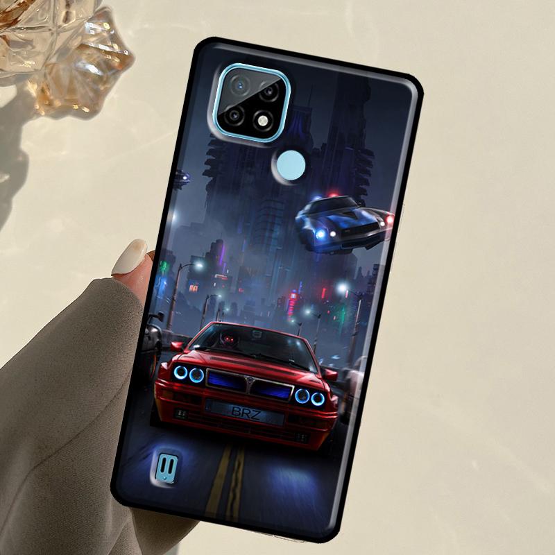 Чехол для Realme C55 C51 C21Y C25S C75 C67 C61 C53 13 12 10 11 14 Pro Plus GT 6T 6 5 GT7 Pro с рисунком 'Boy Racer Car'