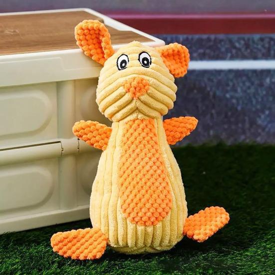 Мягкая игрушка Собака Пищащая Плюшевый Слон Кролик Свинья Собака Игрушка-грызун Собака Игрушка для обнимашек для щенков Прорезыватель зубов Снятие тревоги разлуки