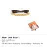 LOUIS VUITTON Metal Bangles Women's Gold/Brown M4885