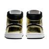 Air Jordan 1 Mid SE Metallic Gold Мужские кроссовки черно-белые DC1419-700