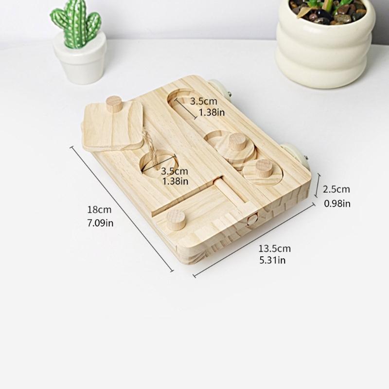 Деревянная игрушка для поиска корма для птиц с развивающей головоломкой для тренировок и жевания, подставка из натурального дерева, платформа, кормушка, декор для клетки