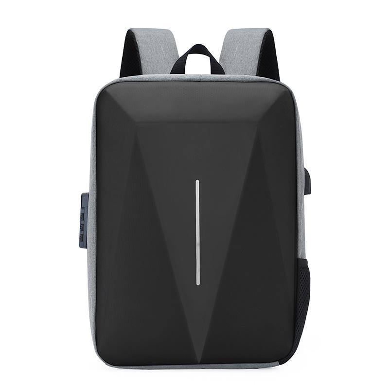Cleveland Gray One Size Anti-Theft Business Backpack with Shell