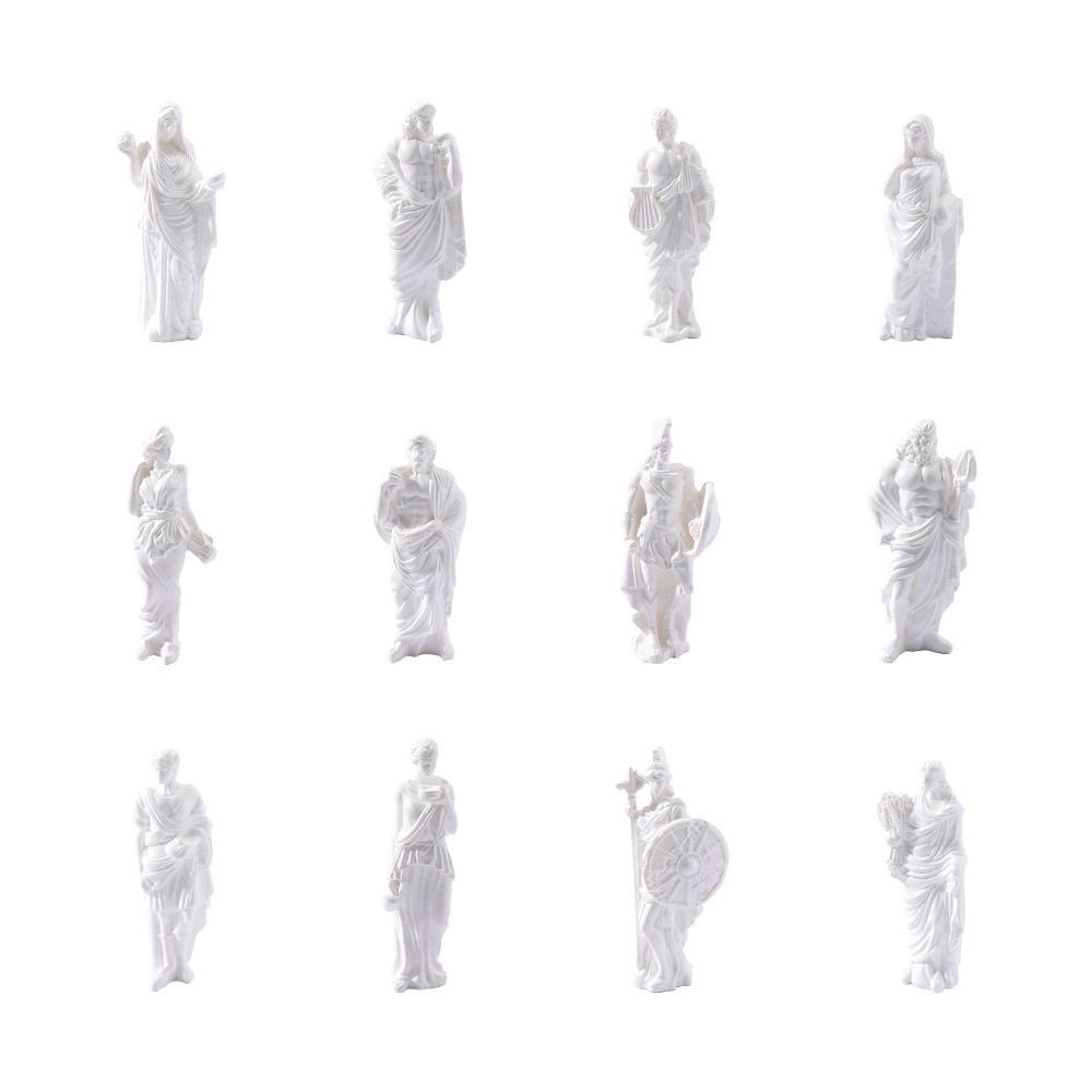 Greek and Roman Mythology Greek Pantheon Gods Statue Mini Roman Gods Statue Room Decoration