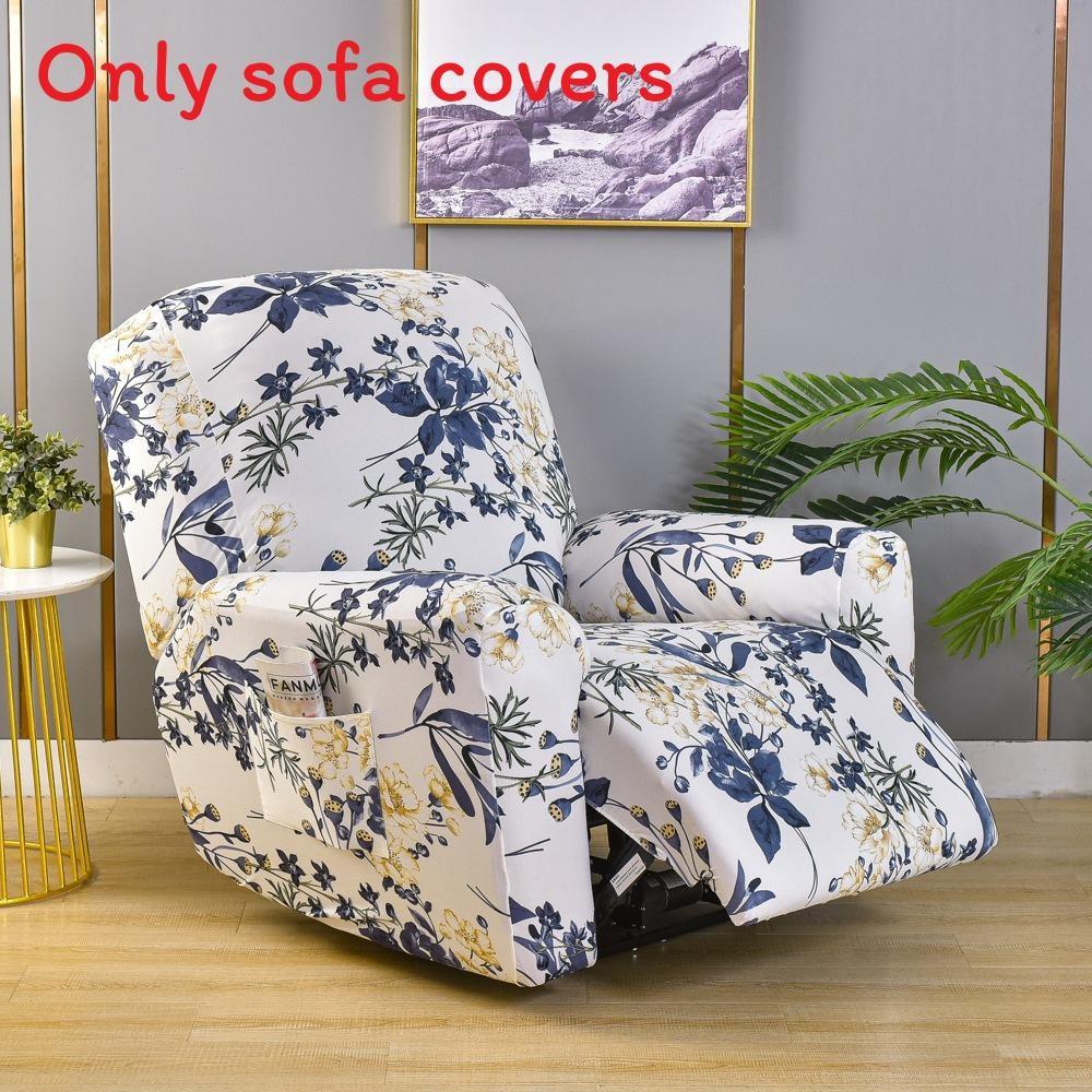 Modern Stylish Single Seat Recliner Cover Full Coverage Thick Fabric Protector