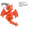 3D Printed Keychain Dragon Winged Design Keyring with Moving Tail Bags Luggage Schoolbags Car Interiors