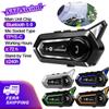 BT31 Гарнитура для мотоциклетного шлема Bluetooth 5.0 Беспроводные водонепроницаемые наушники Автоматический ответ на вызовы по громкой связи с фонариком