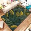 Tropical Leaf Pattern Carpet for Living Room Bedroom Plant Decor Floor Mat Non-Slip Kitchen Doormats Home Office Entry Foot Rug