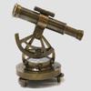 Antique Brass Alidade Telescope with Compass – 15.24 Cm