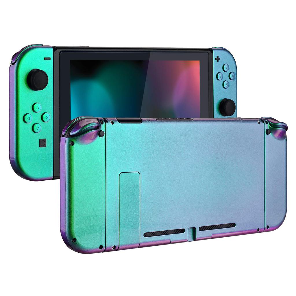 Custom DIY Replacement Case Shell Compatible with eXtremeRate Glossy Color Back Plate Compatible with Switch Holder Handle Controller Housing