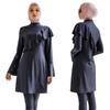 Women Muslim Bathing Suit With Cap Ruffles Swimsuit Beachwear Women Swimwear Long Sleeves Islamic Burkinis Wear Bathing Suit Whole Swimsuit