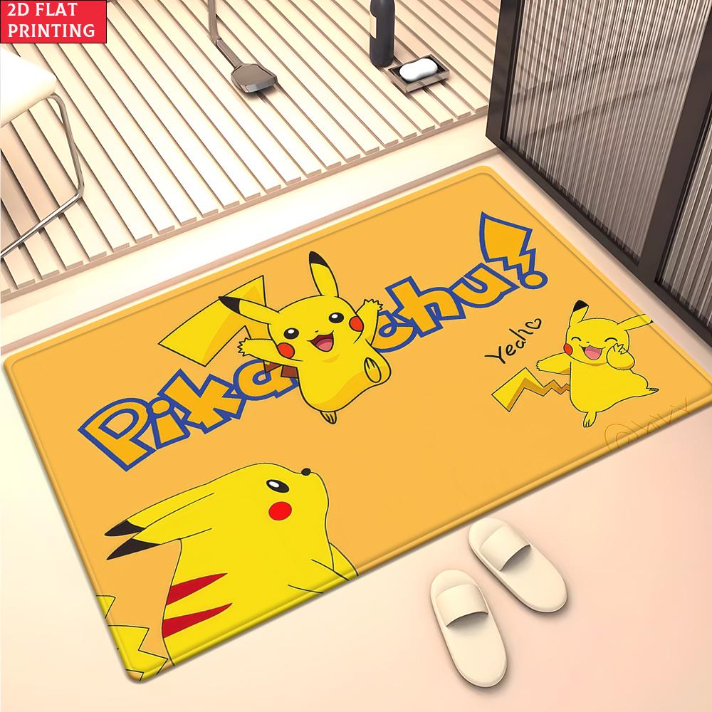 Cute Yellow Cartoon Character Area Rug Anti Slip Washable Floor Mat For Kids Bedroom Living Room Game Bedroom Home Decor Carpet