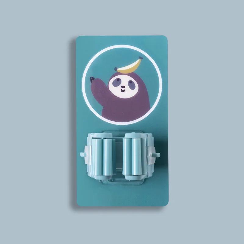 1шт настенный держатель для швабры органайзер для метлы вешалка для хранения дома крючки бытовые инструменты бесшовная вешалка для швабры