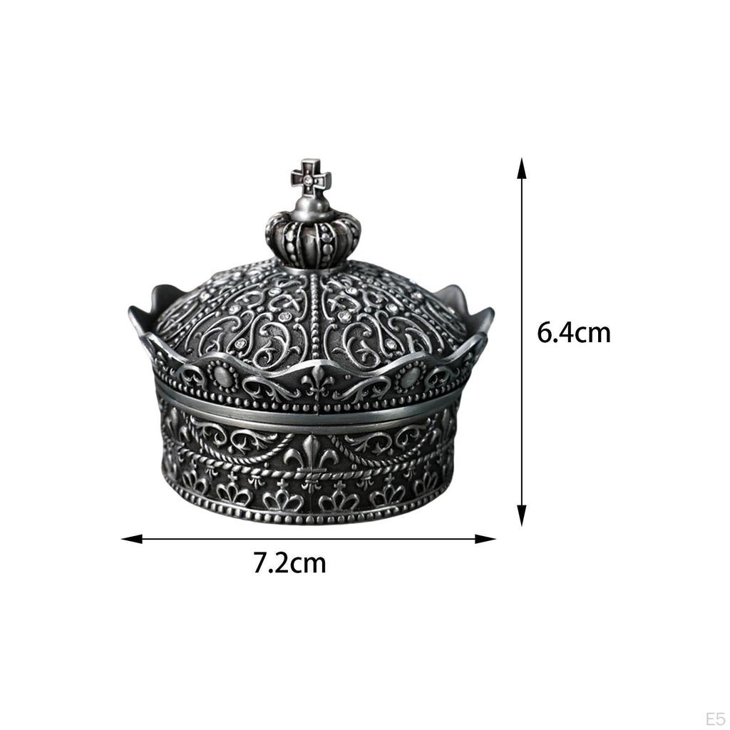 Шкатулка для украшений в виде короны для ожерелий и подвесок