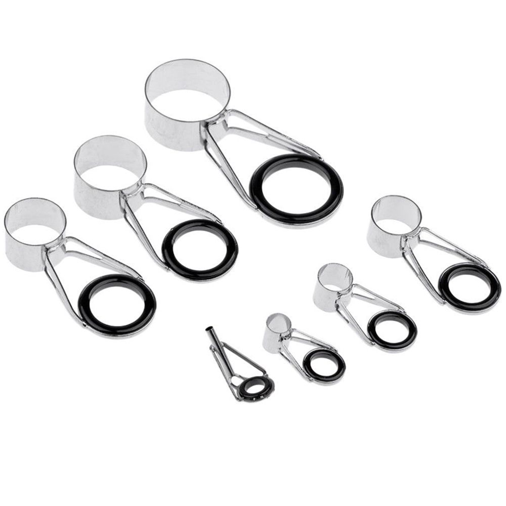 Tools Tackle DIY Tip Repair Telescopic Line Ring Rod Guides 7PCS Fishing