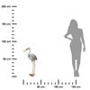 Dekoracyjna Czapla Metalowa 78,5 Cm - Elegancka Figura Do Ogrodu