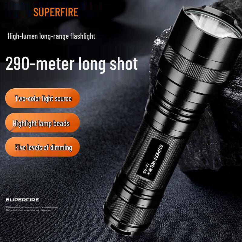 SupFire L6 Rechargeable LED Flashlight