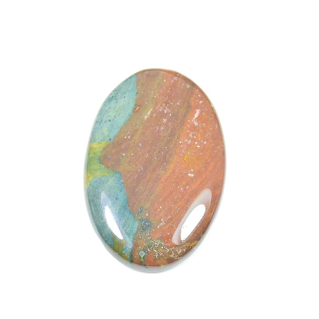 70Cts. Гелиотроп Овальный Лечебный Кристалл Кабошон Свободный Драгоценный Камень 29X45X06ММ SK-2316