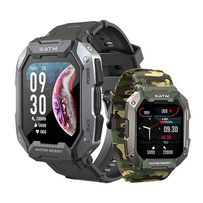 Спортивные смарт-часы для мужчин, военный класс, фитнес, 5 атм, водонепроницаемые, интеллектуальные, онлайн, наручные смарт-часы для телефона Android