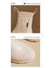 Women's Elastic Mid-Calf Waterproof Fashion Rain Boots - Wear-Resistant, Non-Slip, Height-Increasing, Solid Color.