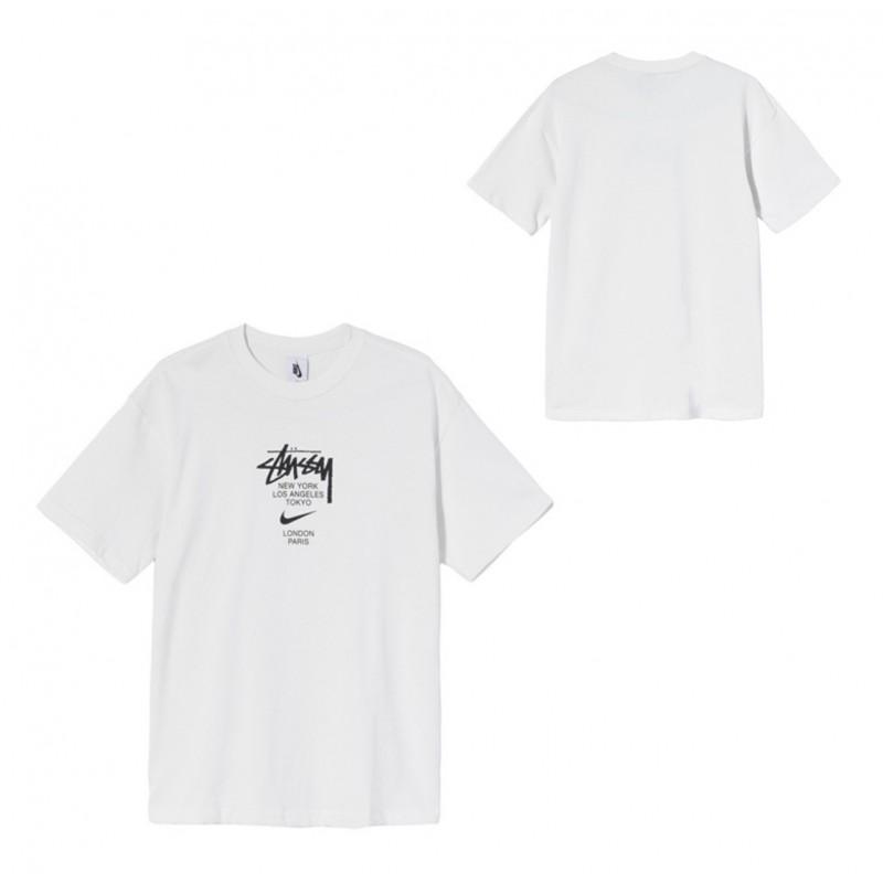 Mens Casual Short Sleeve Cotton T-Shirt With Letter Print Loose Fit Streetwear Style