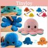 Soft And Adorable Double-sided Flip Reversible Octopus Plush Toy For Kids