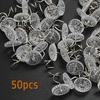 30/50Pcs Twist Pins Upholstery Clear Heads Slip Cover Fasteners Headliner Pins for Sofa Car Van Home Furniture Hold Bed Skirt