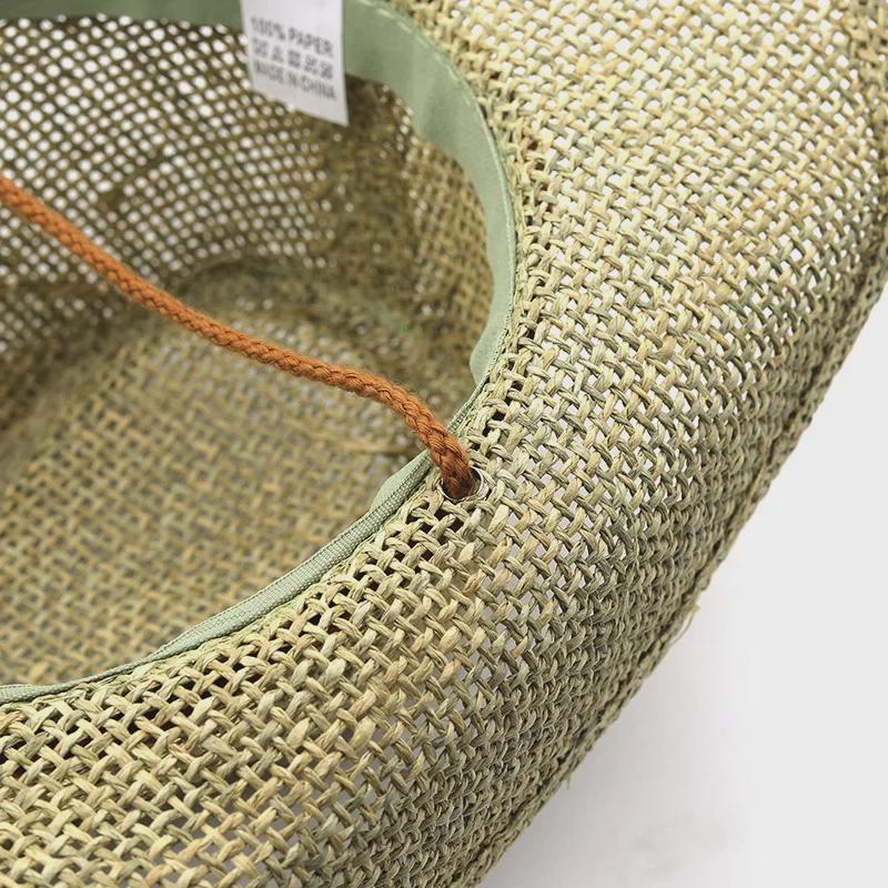 Соломенная шляпа от солнца в ковбойском стиле ручной работы - для отдыха на пляже