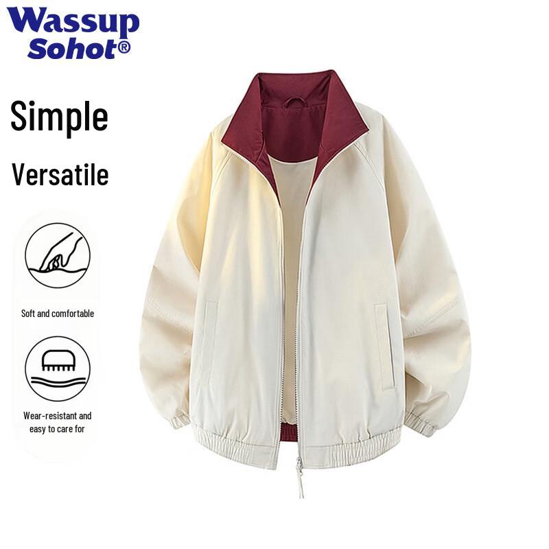 Мужская куртка Sohot с цветными блоками и лацканами