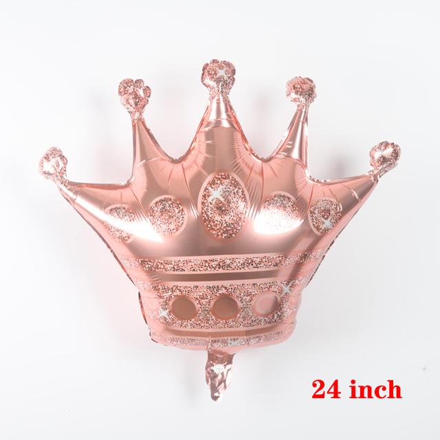1 шт. большой воздушный шар с короной принцессы, золотой, розовое, золото, розовый, синий, детский душ, товары для свадьбы, дня рождения, подарки для детей, воздушный шар