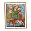 Stitch Embroidery DIY Needlework And Flowers, Wall Decoration - Multicolor, 14CT
