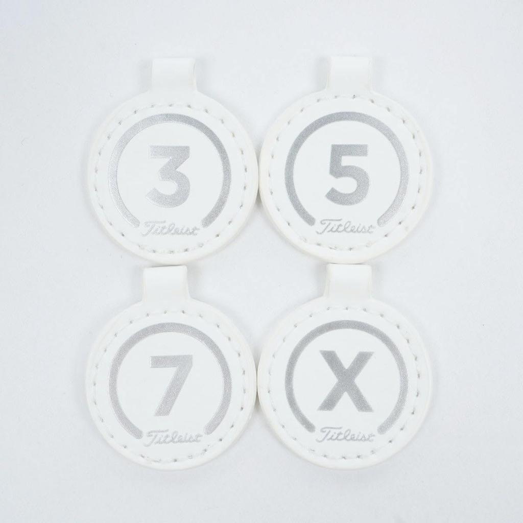 TITLEIST Performance Classic JE Headcover for Fairway Wood, TA23PCJEHC WTSV, White/Silver