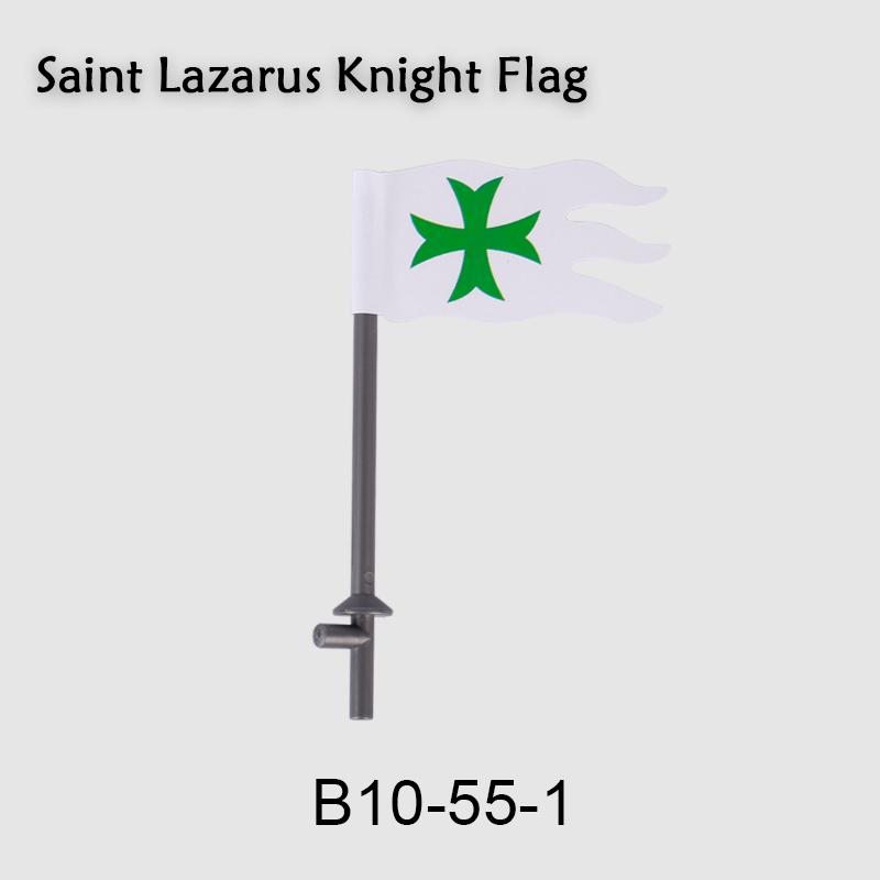 Средневековые военные флаги, серия «Военный замок», рыцарь, солдат, воин, аксессуары, строительные блоки, Древний Священный Рим, кирпичики, игрушки, подарки.