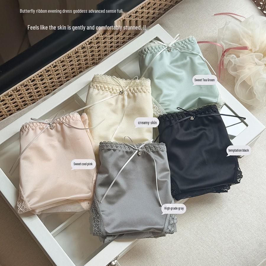 Сладкие и манящие кружевные трусики - Удобные, Чистые, Сексуальные, Антибактериальный дизайн из модальной сетки для женщин.