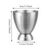 6 OZ/180 ML Eggs-Shaped Measuring Cup Stainless Steel Drink Spirit Jigger  Measuring Tools