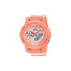 CASIO Серия BABY-G Спортивная серия Мода для бегунов Модный Яркий Уличный Классический Стрелочный Двойной дисплей Кварцевый механизм Ремешок из смолы BGA-185-4A