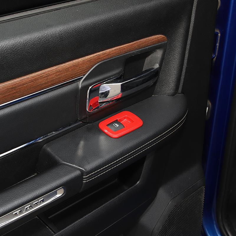 Внутренние молдинги для Dodge Charger 2011+, переключатель подъема окна автомобиля, наклейка на крышку Deceration для Dodge Ram 1500