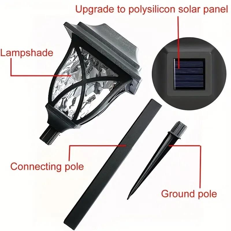 Светодиодный солнечный садовый светильник, уличная декорация, водонепроницаемый, для двора, земли, газона, уличный, для патио, Хэллоуина, Рождества