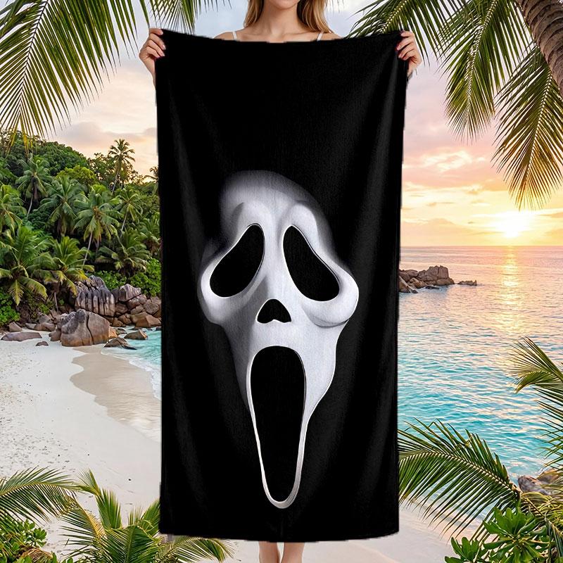 Large Beach Towel Quick Dry Absorbent Towel For Beach IndoorScream Ghostface