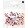 48 Wooden Confetti - Easter Eggs - Pink