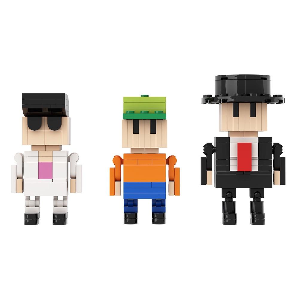 Gobricks Moc Falling Battle Building Blocks Set Diy Creative Game Accessories Small Particle Assembly Toy For Teens