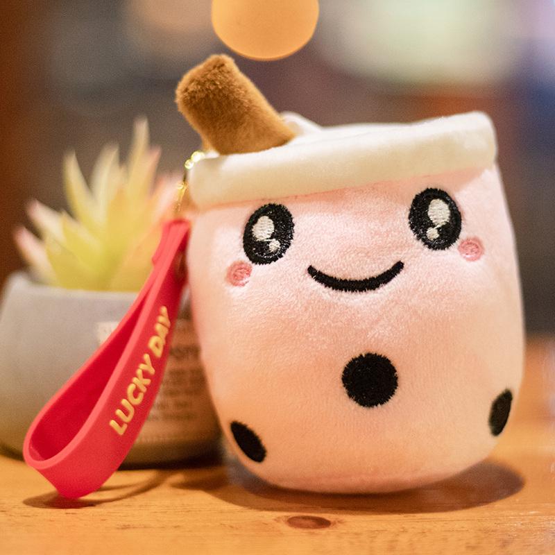10 см милый брелок Bubble Tea мягкая плюшевая игрушка подвеска мягкая кукла Боба кавайный рюкзак сумка декор подарки на день рождения для девочек и мальчиков