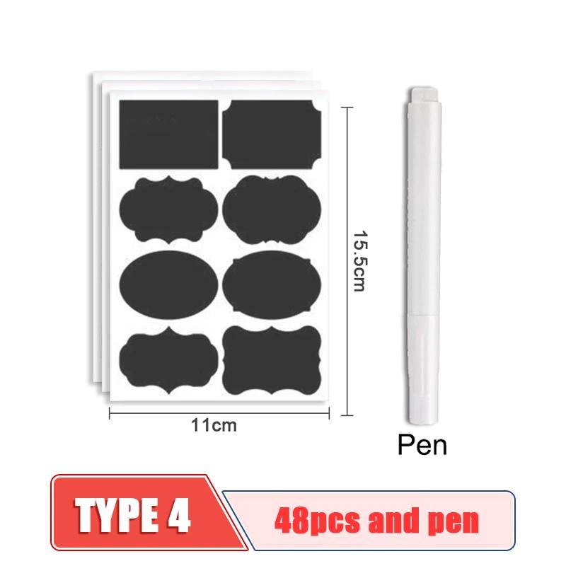 Наклейки на кухонные банки Банки Бутылочки для специй Стираемая этикетка Бумага Бытовые банки Этикетки на бутылки Этикетки Наклейки для кухонного органайзера