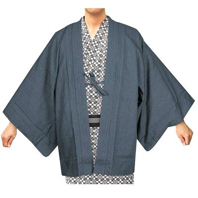 Inn Haori Single Item [KYOETSU] Мужская одежда (Л, Синий)