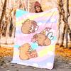 Kapibara Flannel Blanket Soft Warm All-Season Throw, Design for Camping, Car Travel, Hiking Sofa, Bed, Office Perfect Gift for Parties