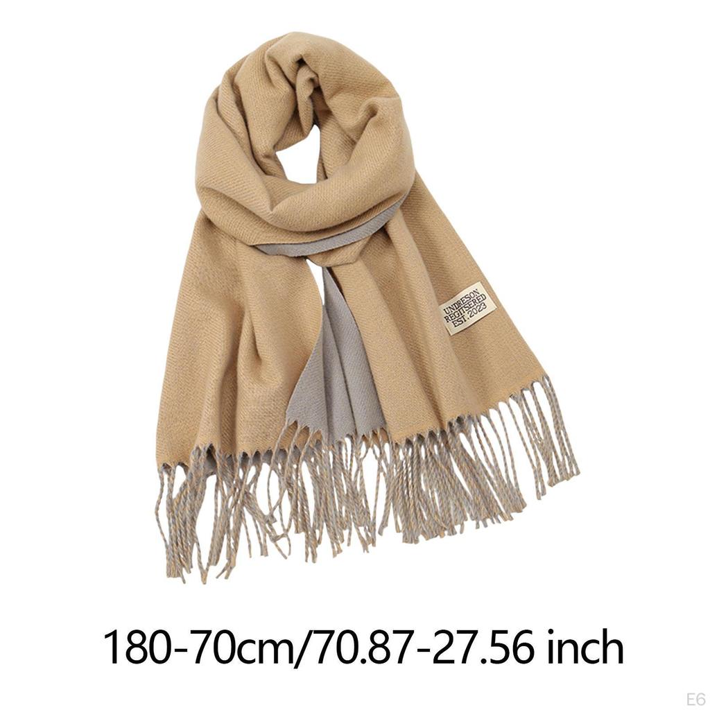 Fall Winter Scarf Pashmina Shawl Wrap Trendy Long Lady Women's for Evening