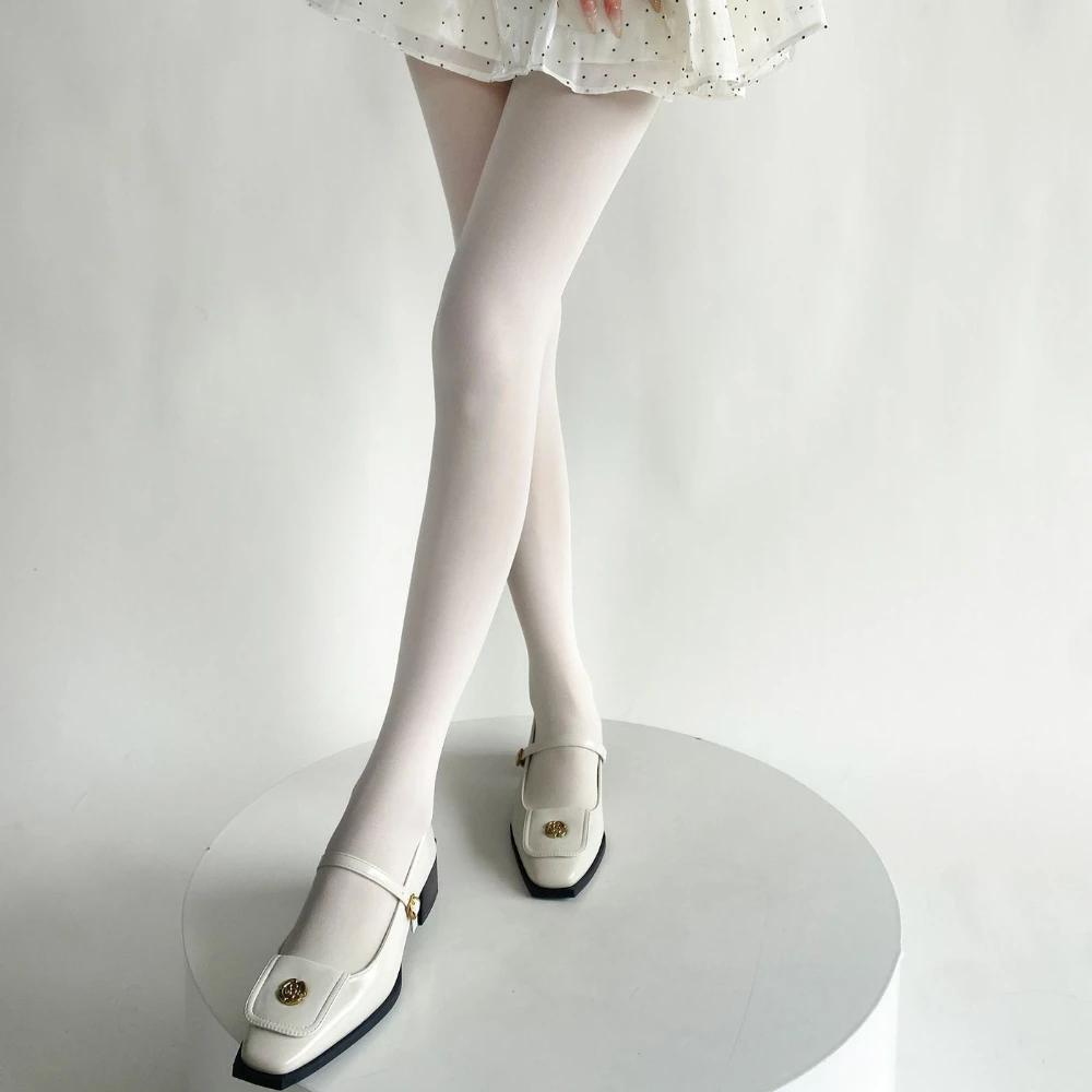 Конфетные цвета женские колготки Y2k девушки бархатные чулки бедра колготки женское сексуальное нижнее белье чулочно-носочные изделия боди чулки леггинсы