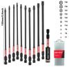 25-150mm T7-T40 Torx Screwdriver Bit Set With Box Impact Tough Magnetic Hex Shank Drill Screw Wrench S2 Alloy Steel Star Bit