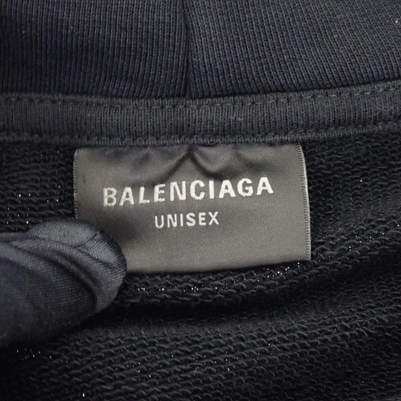 BALENCIAGA  729361 TNVL2 1070 XXS Parker black cotton mens