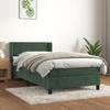 3130814 vidaXL Divan Bed with Mattress Dark Green 90x190 Cm
