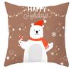 New Christmas Snowman Pillow Cover Christmas Illustration Home Cushion Cover